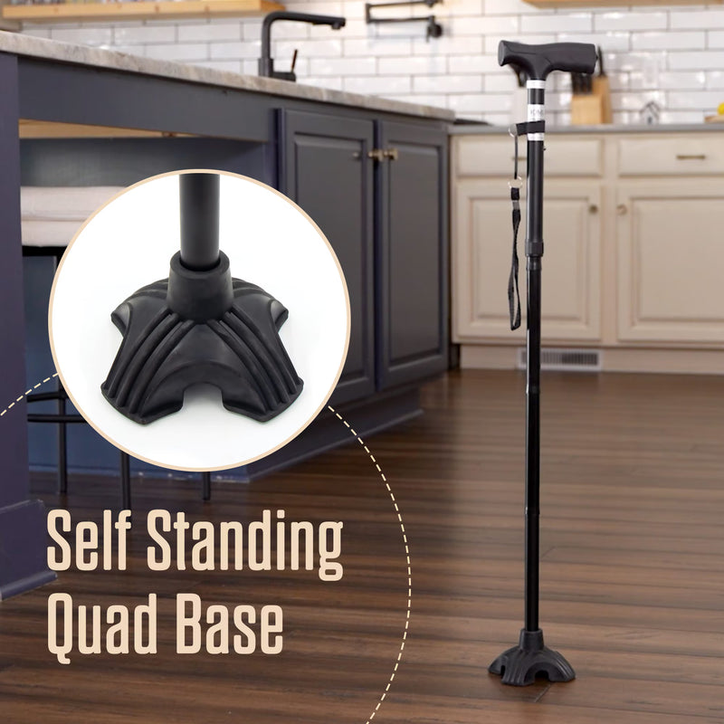 quad base for cane