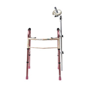 Pink walker with a mirror attachment on a white background
