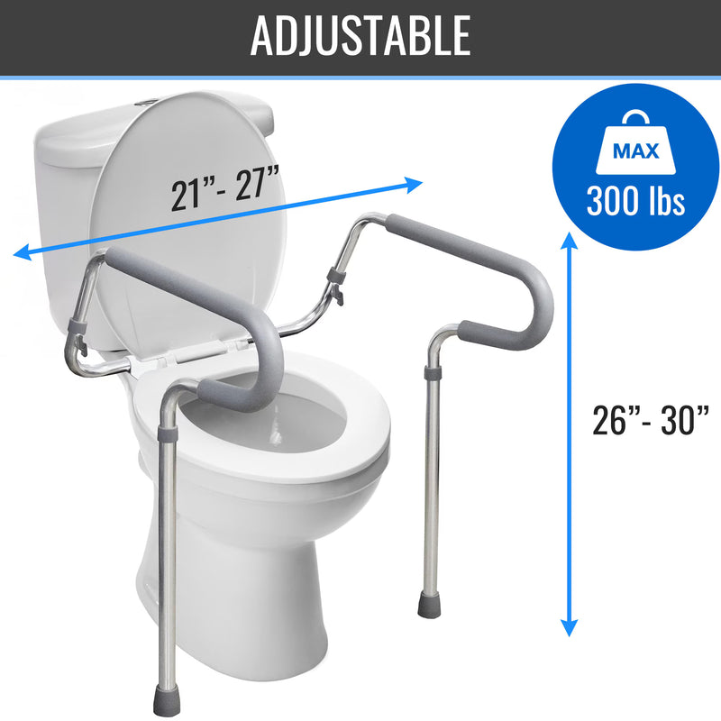 bathroom safety rail measurments 