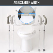 adjustable width of safety rails