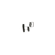 A small black metal mechanical clip or bracket with a circular ring component, shown on a plain white background.