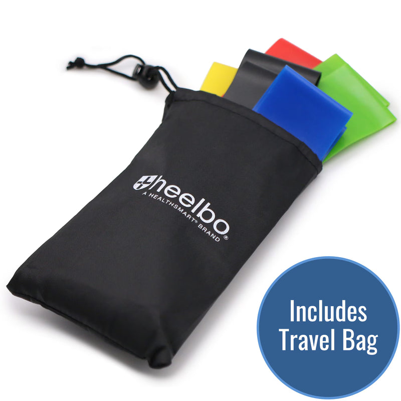 Heelbo Exercise Resistance Bands with travel bag