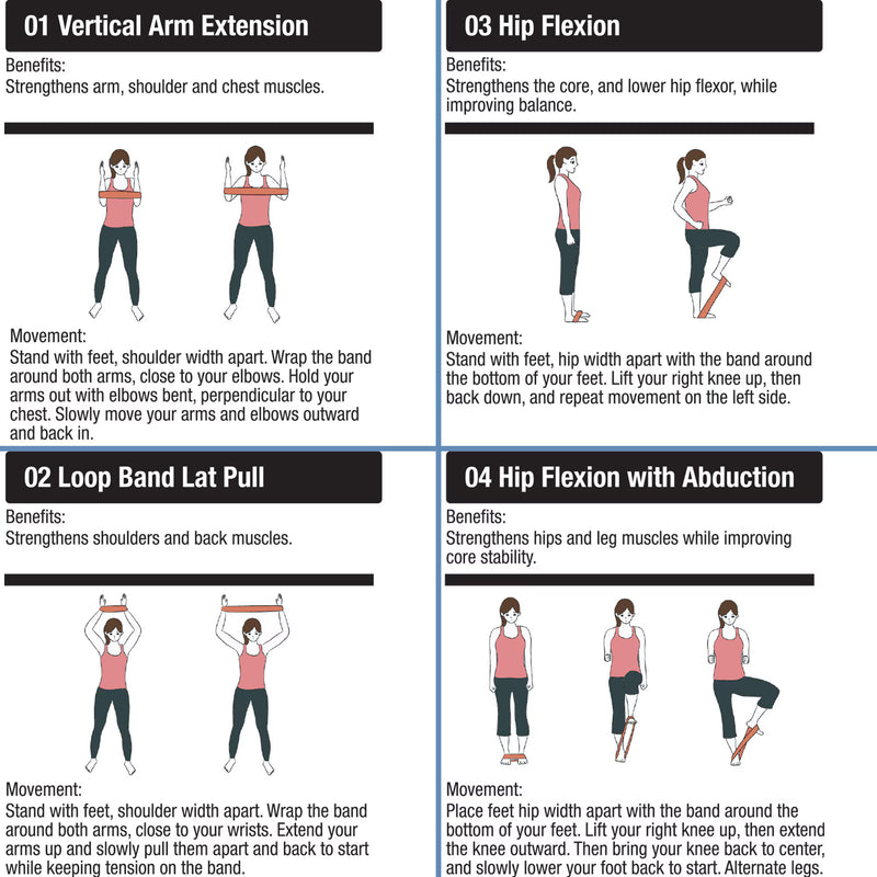 Heelbo Exercise Resistance Band exercises 