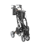 Black rollator on a white background