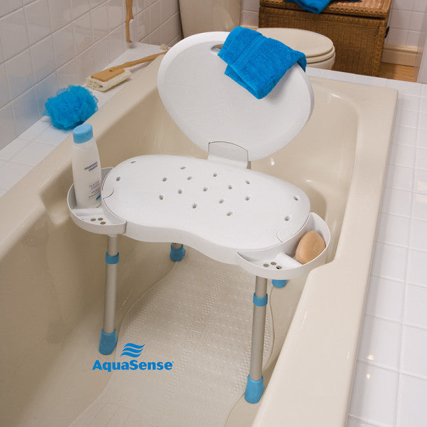shower chair with holders for soap