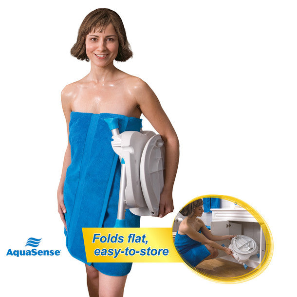 woman folding chair for easy storage