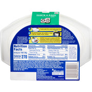 Nutrition facts label on a container of thick and easy product
