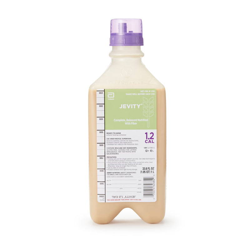 Jevity 1.2 Cal with Fiber Enteral Formula - 33.8 oz Unflavored adult Tube Feeding