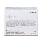 McKesson Quintet AC diagnostic test strip box on a white background