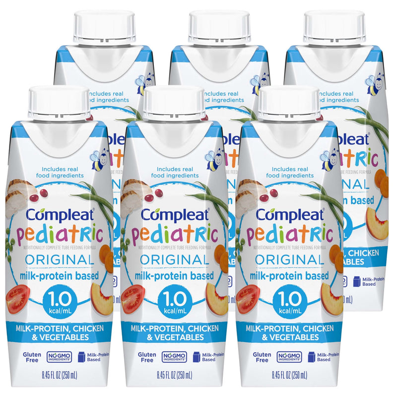 Compleat Pediatric Original 1.0 Real Food Formula - 8.45 oz Unflavored Tube Feeding