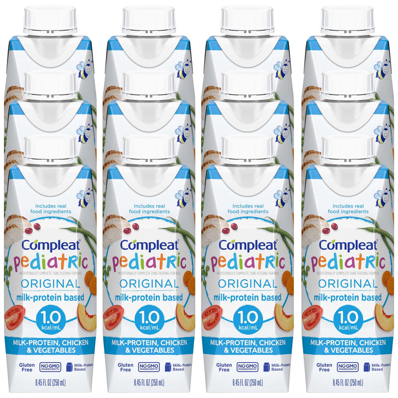 Compleat Pediatric Original 1.0 Real Food Formula - 8.45 oz Unflavored Tube Feeding