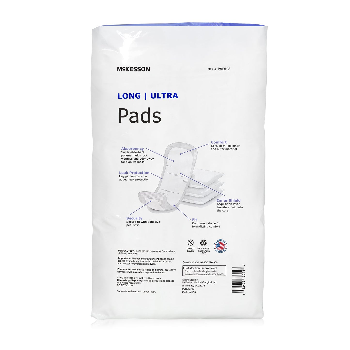package of mckesson ultra pads