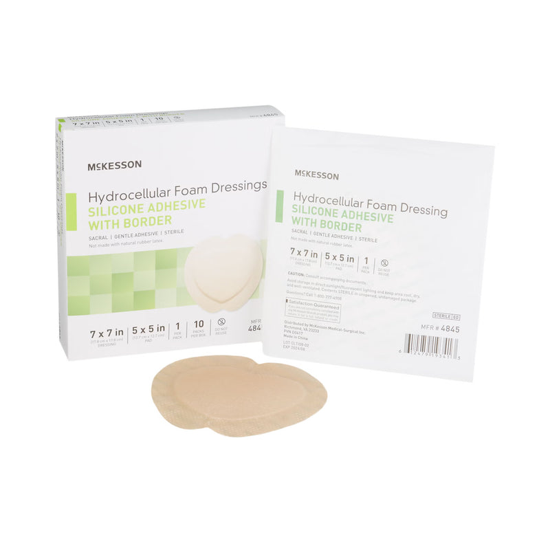 McKesson hydrocellular foam dressings packaging on a white background