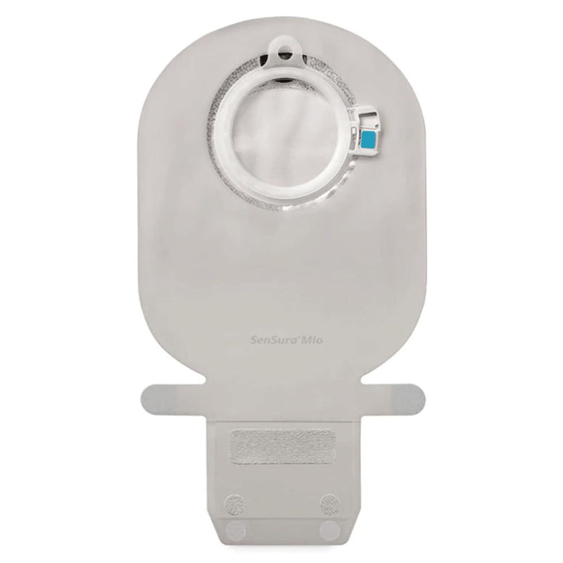 White medical device with a circular opening on a white background