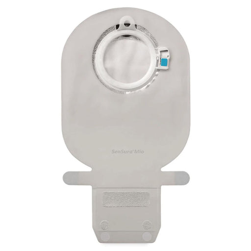 White medical device with a circular opening on a white background