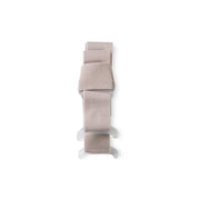 Beige woven belt on a white background