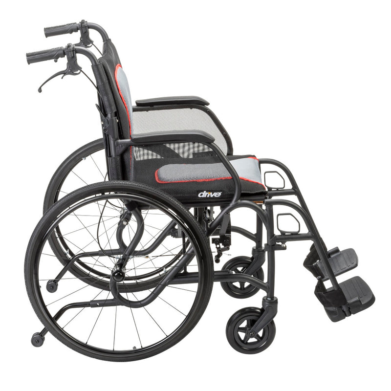Wheelchair with visible branding on a white background