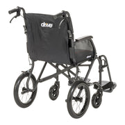 Black wheelchair with 'Drive' branding on a white background