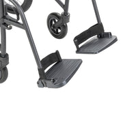 Wheelchair footrests on a white background