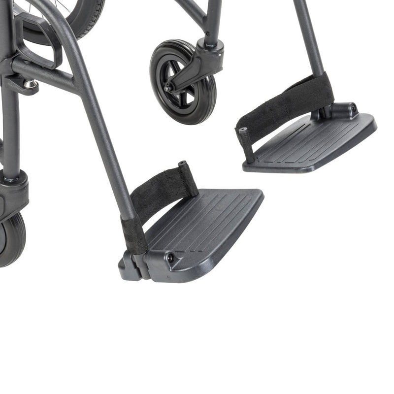 Wheelchair footrests on a white background