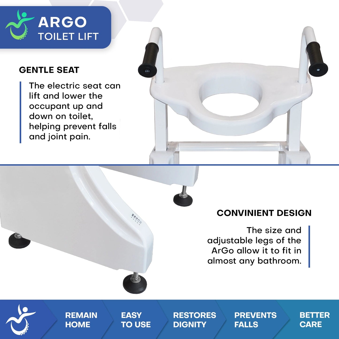 ArGo Powered Toilet Lift