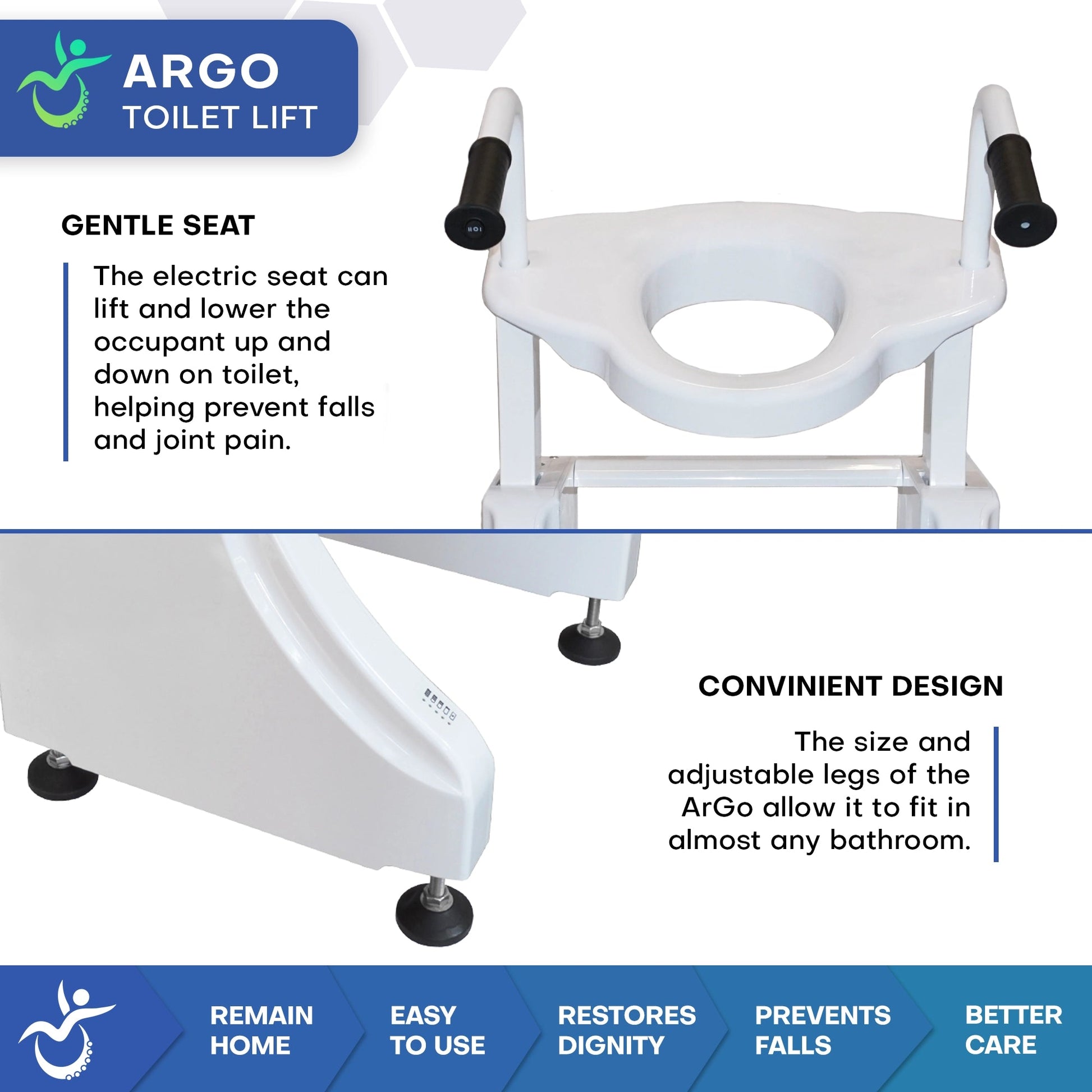ArGo Powered Toilet Lift