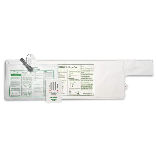 Rectangular medical device with digital display and control buttons on a white background