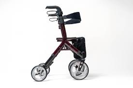 Ascent Euro Style Rollator - Lightweight Folding Travel Walker with Seat