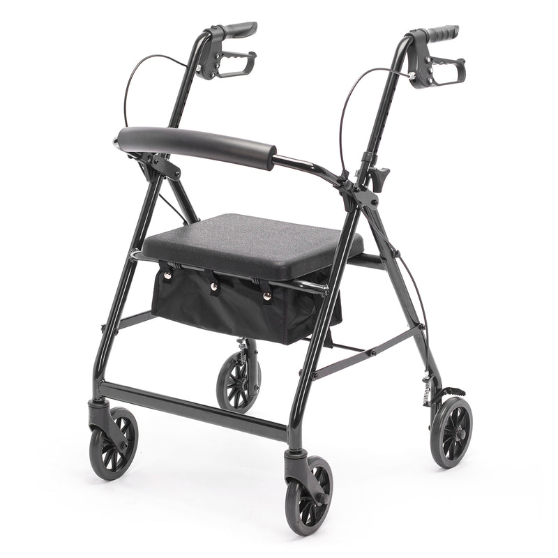Proactive Medical Protekt Aluminum 4-Wheel Rollator Walker with Seat