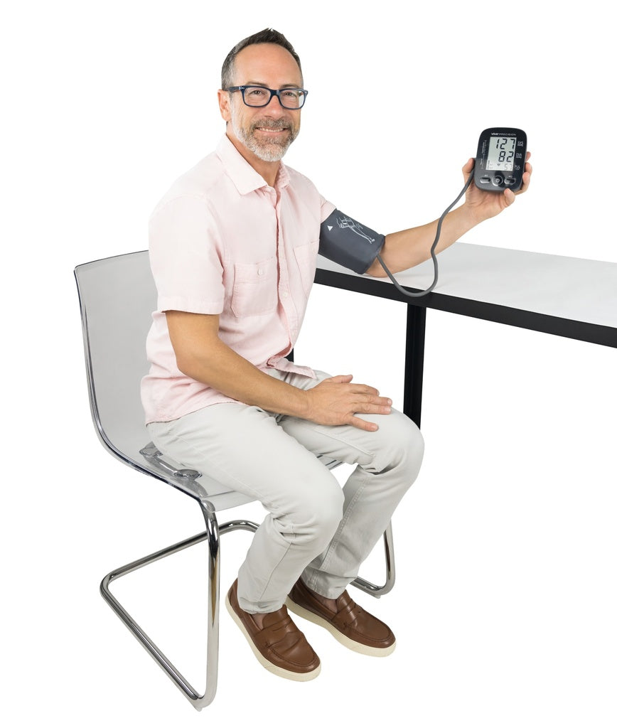 Blood Pressure Monitor – Model A being used by a patient at home