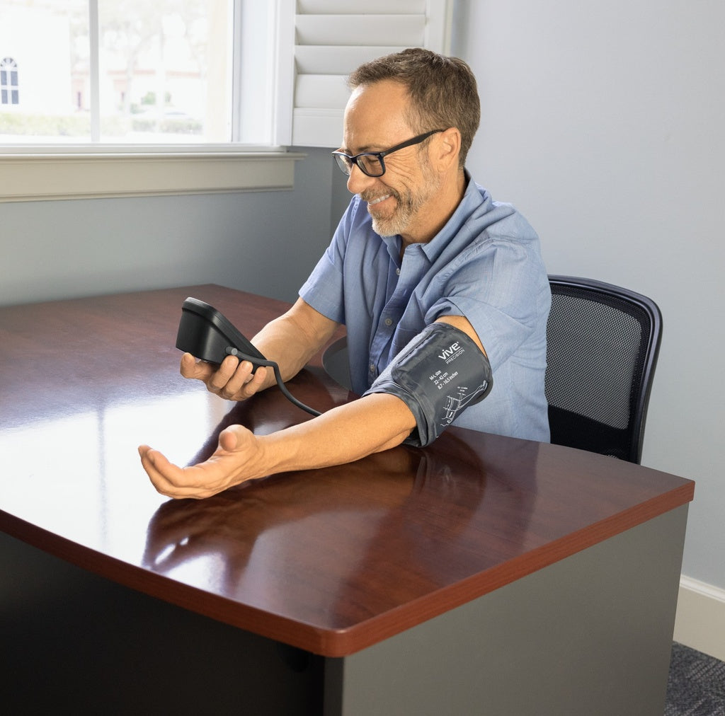 Blood Pressure Monitor – Model A being used