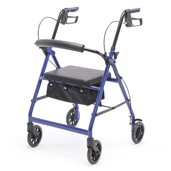 Proactive Medical Protekt Aluminum 4-Wheel Rollator Walker with Seat