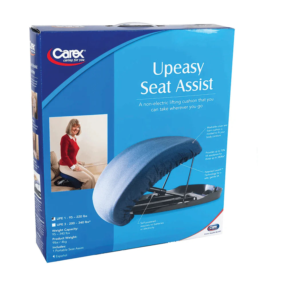Carex Upeasy Seat Assist packaging on a white background