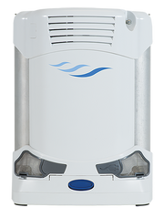 White concentrator with blue accents on a white background