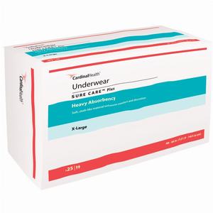 Cardinal Health, Incontinence Underwear, Sure Care™ Plus, X-Large, 48"- 66" (Case of 100)