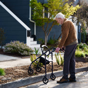 Carex Steel Rolling Walker with Seat