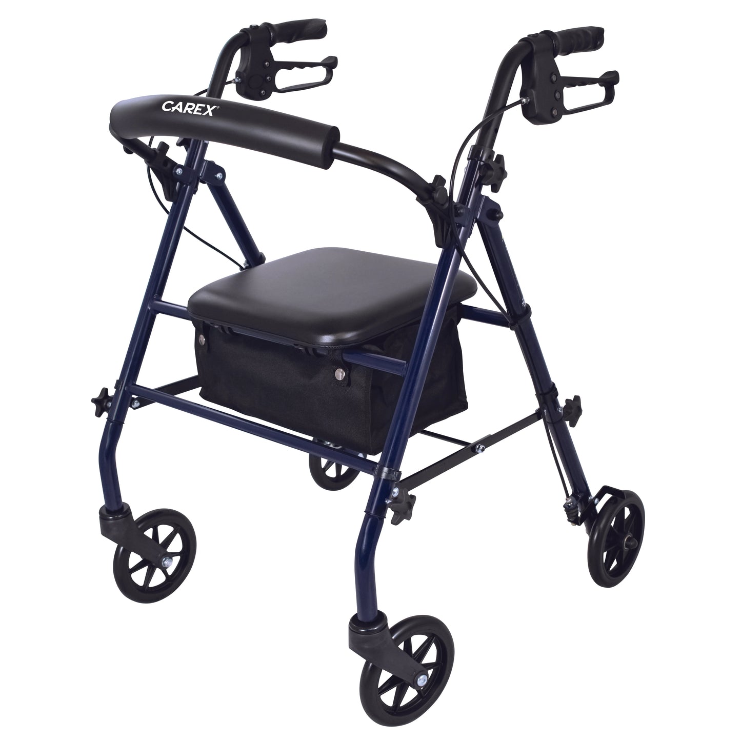 Carex Steel Rolling Walker with Seat