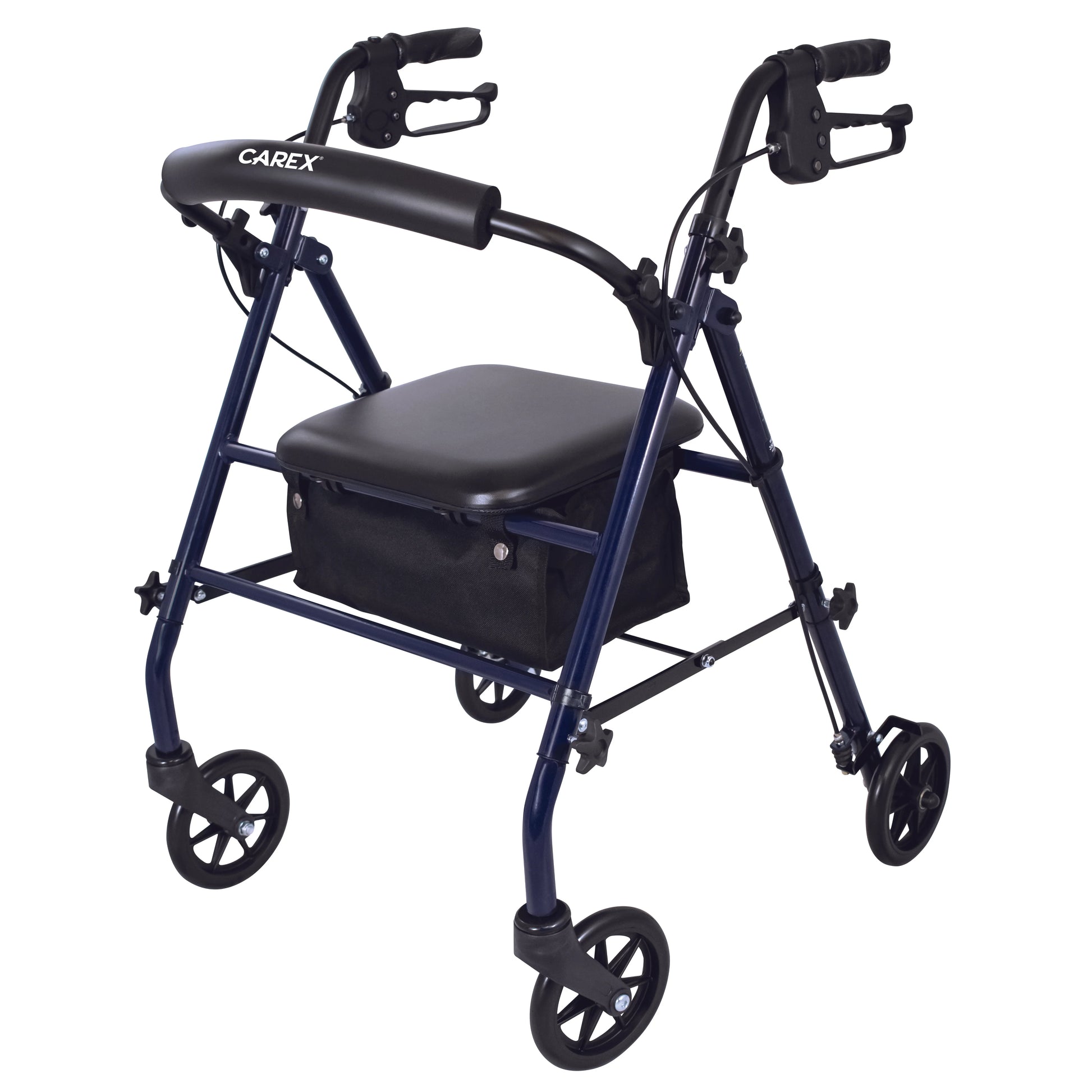 Carex Steel Rolling Walker with Seat