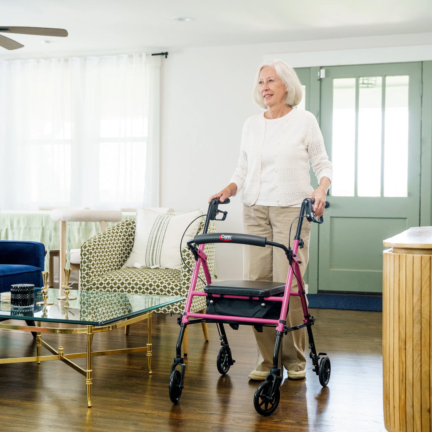 Step 'N Rest Adjustable Rolling Walker