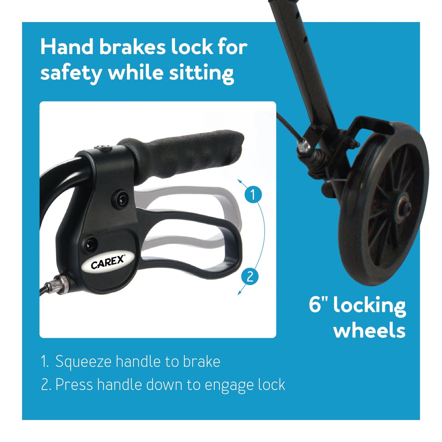 Step 'N Rest Adjustable Rolling Walker