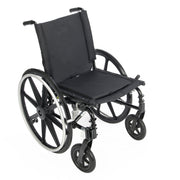 Black wheelchair on a white background