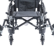 Black manual wheelchair on a white background
