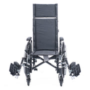 Black manual wheelchair on a white background