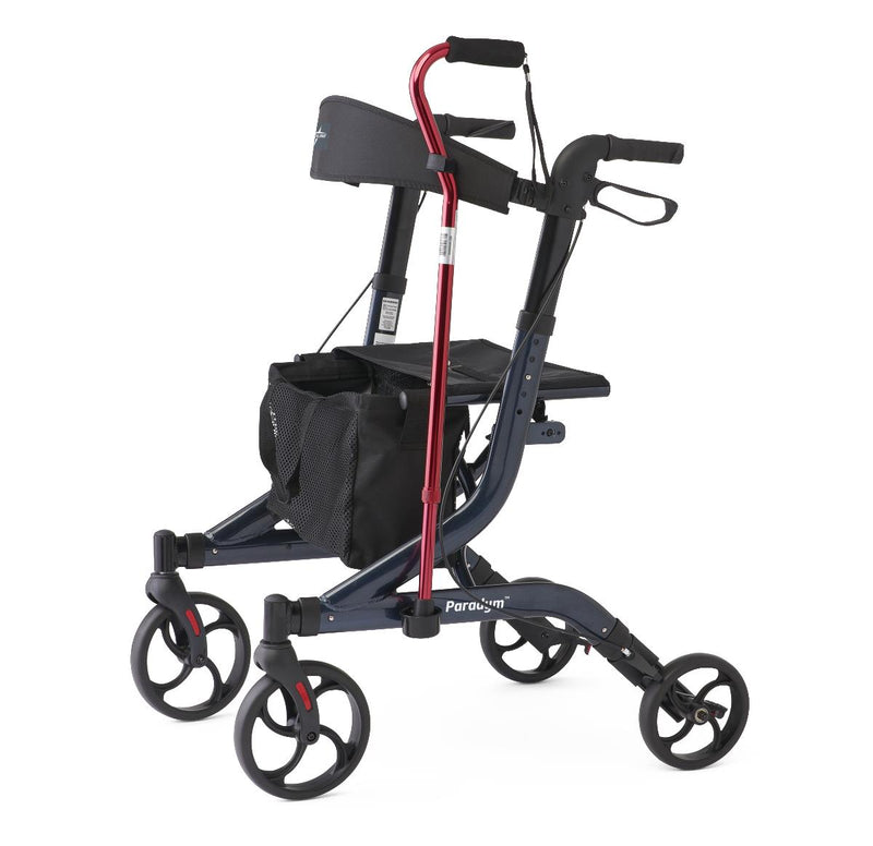 Medline Contemporary-Style Aluminum Rollator, Navy Blue