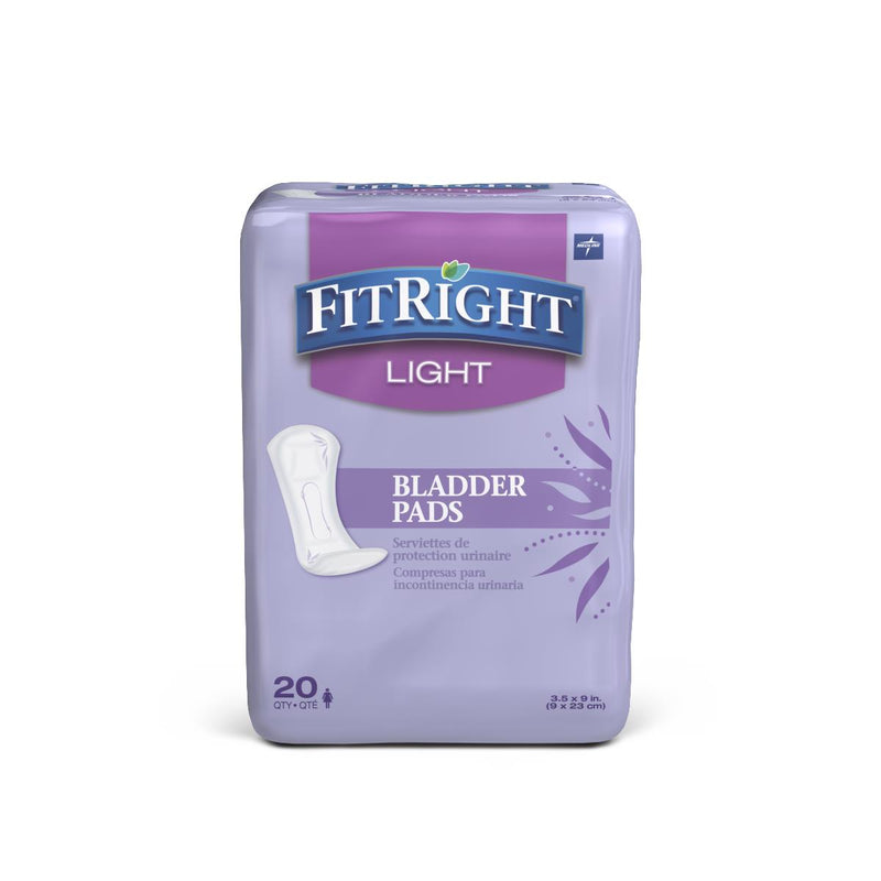 Medline FitRight ActivEdge Bladder Pad - Light 3.5x9