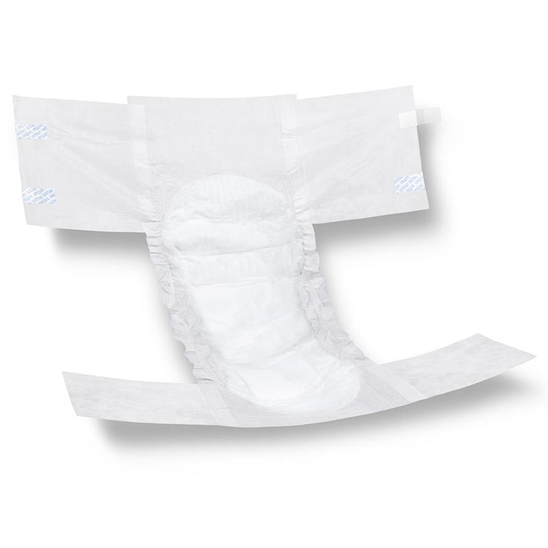 White diaper on a white background