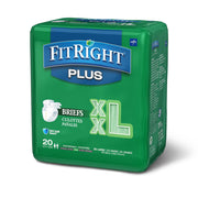 Box of FitRight Plus briefs on a white background