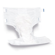 White diaper on a white background