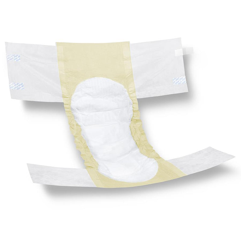 Disposable diaper on a white background
