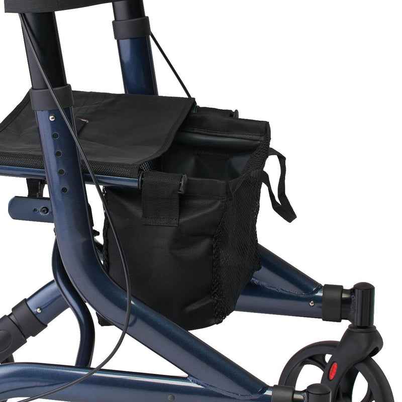 Medline Contemporary-Style Aluminum Rollator, Navy Blue